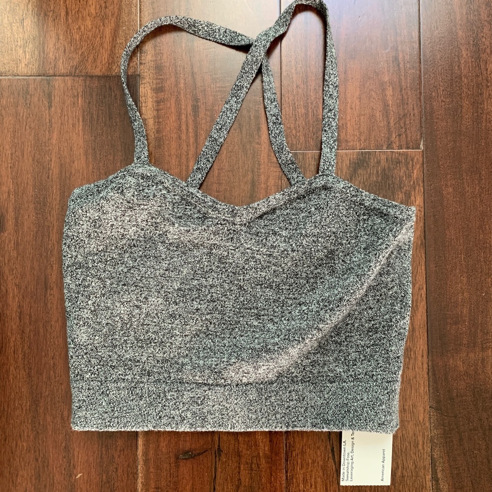 American Apparel Grey Crop Top